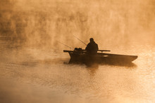 Fishing In The Morning Mist