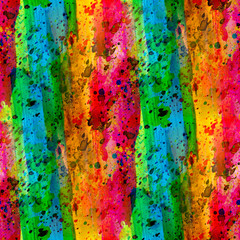 Wall Mural - color rainbow seamless background abstract watercolor design ink