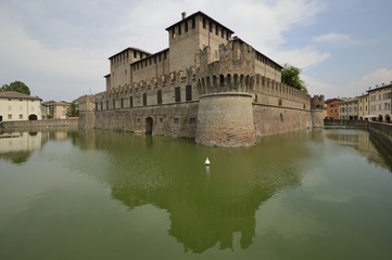 Wall Mural - Rocca san Vitale and moat, Fontanellato