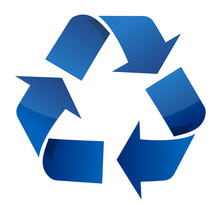 Recycle Blue Sign