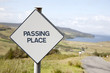 Passing Place Sign, Isle of Skye, Scotland