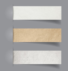 Poster - vector old vintage paper textured tags collection