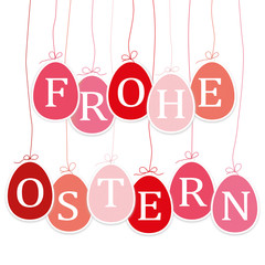 Poster - Frohe Ostern Anhänger