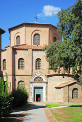 Poster - Italy, Ravenna, Saint Vitale Basilica main entry