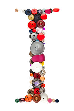 Buttons alphabet  - letter I -