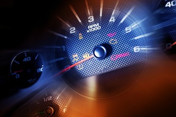 Wall Mural - sport car dash dials