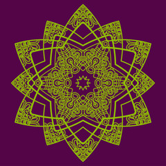 Aufkleber - Vector round decorative design element