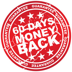 Wall Mural - 60 DAYS MONEY BACK GUARANTEE ICON