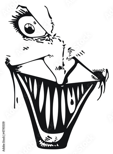 Joker face Wallpaper Mural