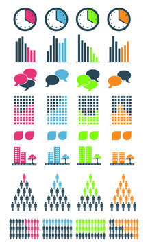 Set éléments infographie.
