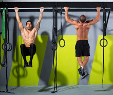 Crossfit Toes To Bar Men Pull-ups 2 Bars Workout