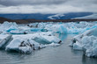 Icebergs on Jokulsarlon glacier lagoon, Iceland