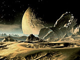 Crashed Alien Spaceship on Distant World