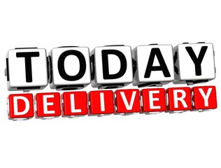 Poster - 3D Today Delivery Button Click Here Block Text