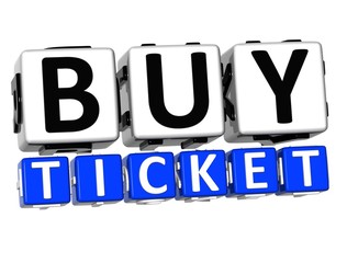 Aufkleber - 3D Buy Ticket Button Click Here Block Text