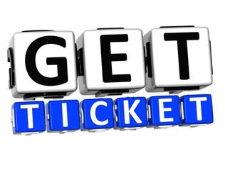 Aufkleber - 3D Get Ticket Button Click Here Block Text
