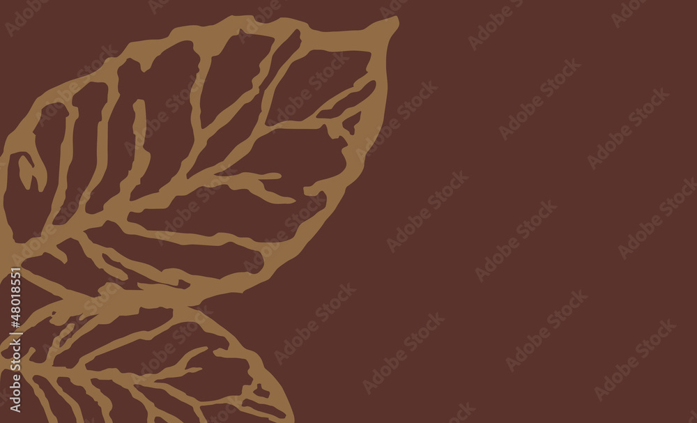 tobacco leaf background Tobacco leaf. Vector abstract background Stock Vector