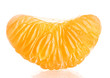 Ripe sweet tangerine  clove, isolated on white