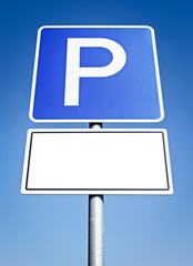 Wall Mural - Parking sign