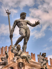 Poster - Bologna, Italy - Statue of Neptune