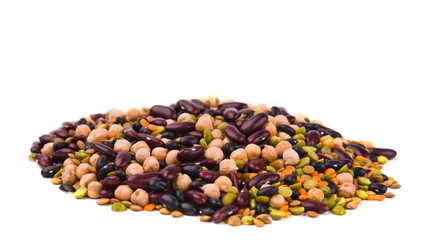 Canvas Print - kidney bean, lentil, peas and chick-pea