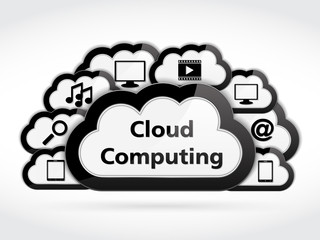 Wall Mural - Cloud Computing Concept