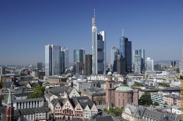 Canvas Print - Skyline in Frankfurt