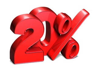 Poster - 3D 20 Percent on white background
