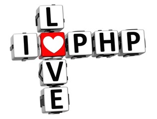 Poster - 3D I Love PHP Crossword