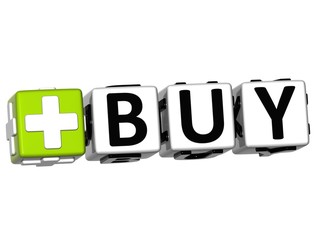 Poster - 3D Buy Button Click Here Block Text