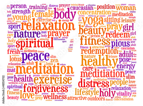 words related to yoga and meditation