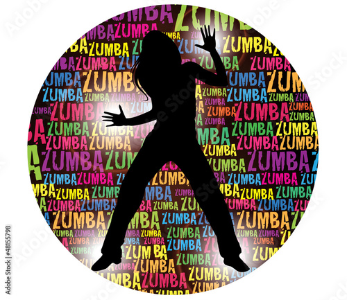 Naklejka dekoracyjna Zumba light