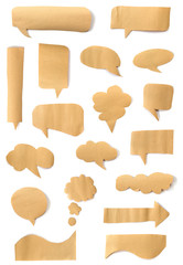 Poster - Collection paper speech bubble 