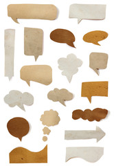 Poster - Collection paper speech bubble 