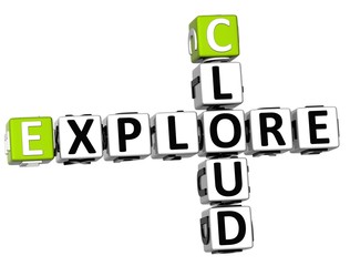 Poster - 3D Cloud Explore Crossword