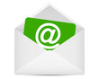 © Basthamp - paper with the symbol of an open e-mail in an envelope