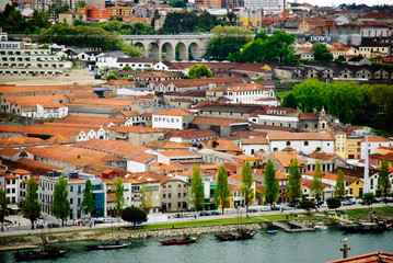 Wall Mural - Wine cellars in Porto, Portugal