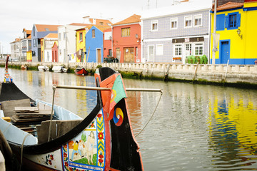 Wall Mural - Aveiro with typical boats, Portugal