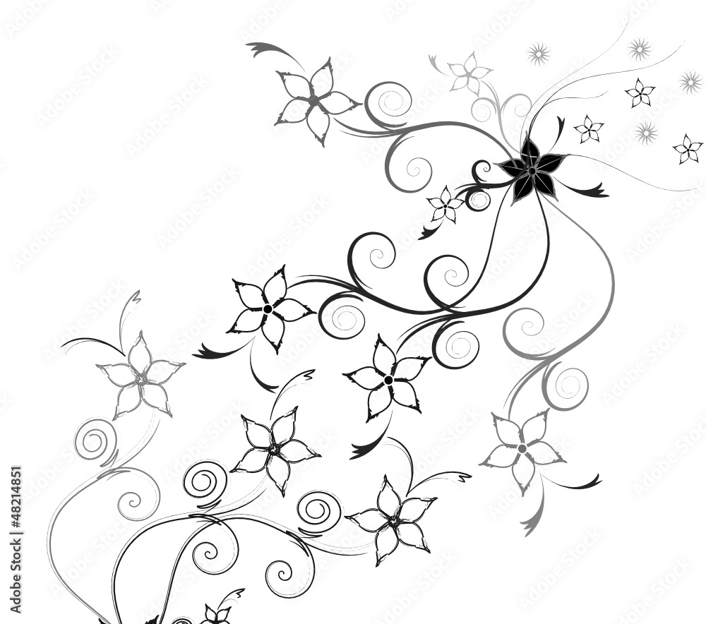 Fototapete Schwarz Weiss Hintergrund Blumen Fototapeten Sonne Fleckl