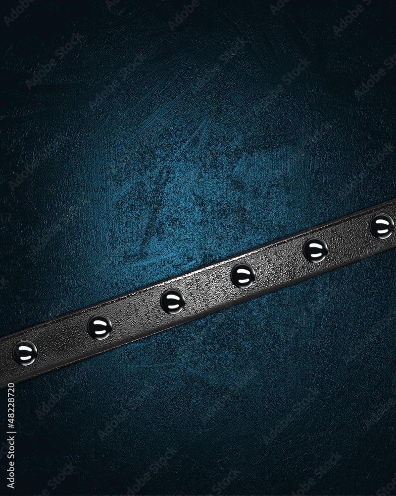 Beautiful blue background with metal plates and rivets. Stock ...