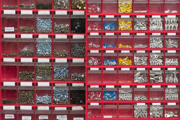 toolbox with screws