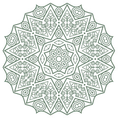 Aufkleber - Vector round decorative design element