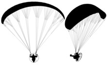 Paraglider With Paramotor