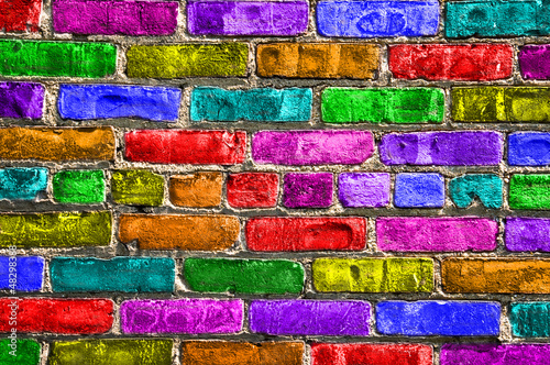 Fototapeta mur wielobarwny-mur