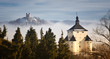 New castle and Calvary in Banska Stiavnica, Slovakia UNESCO