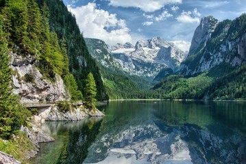 Fototapeta góra austria krajobraz klif