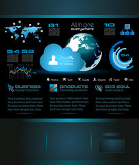 Poster - Modern web template  for blogs