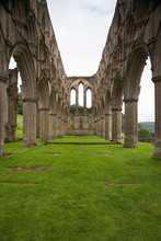 Scenic View Of Ruins Of Rievaulx Abbey