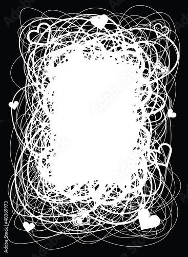 Fényképezés  Scribbled Valentine frame