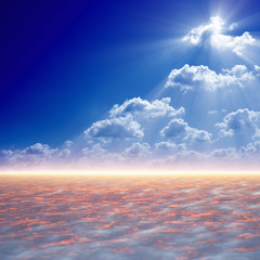 Wall Mural - bright light from above